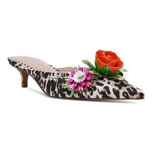 Betsy Johnson Women's Abigayl Floral Mules. Size 8.5. NWB